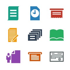 Aufkleber - 9 text icons