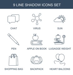 Poster - 9 shadow icons