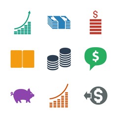 Poster - money icons