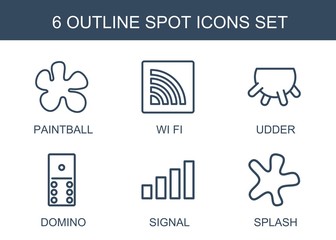 Canvas Print - spot icons