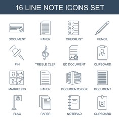 Poster - note icons