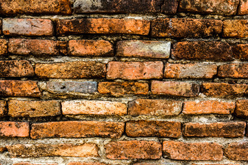 Wall Mural - Old red brick wall background