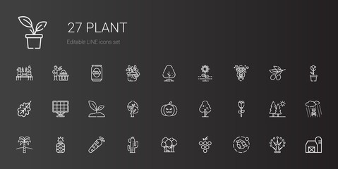 Sticker - plant icons set