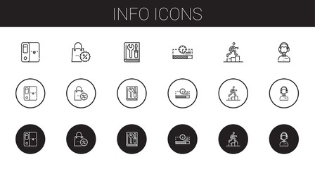 Sticker - info icons set