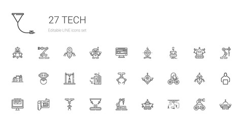 Sticker - tech icons set