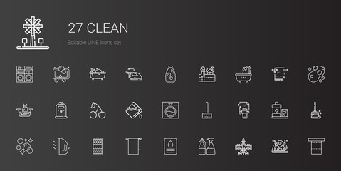 Sticker - clean icons set