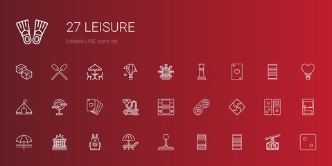 Sticker - leisure icons set