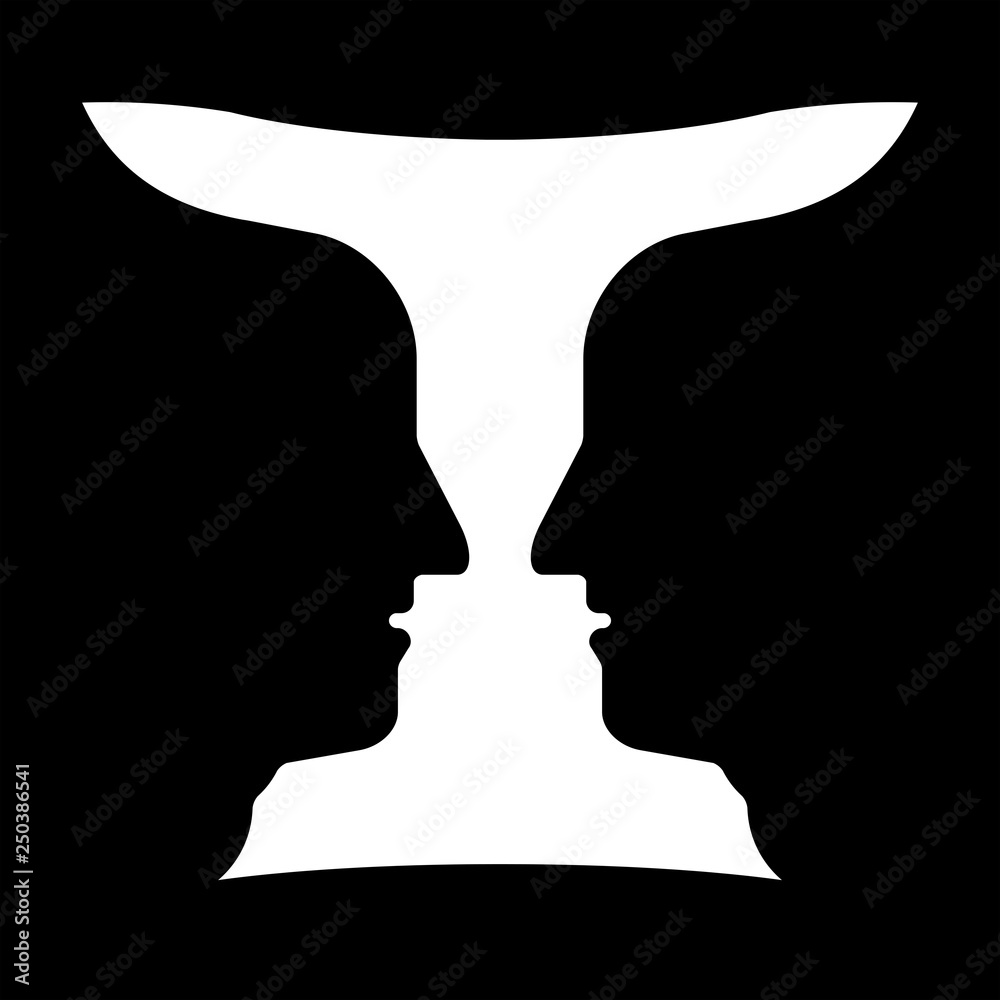 ルビンの壺 Stock Illustration | Adobe Stock