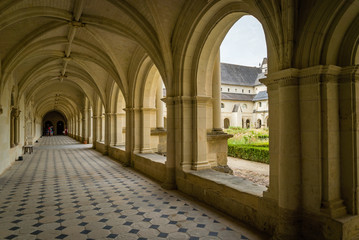  Covered alley and porch in Fontevraud abbey