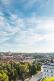 Fototapeta Na sufit - VILNIUS, LITHUANIA - September 2, 2017: view of Buildings around Vilnius, Lithuanian