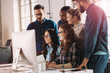 © NDABCREATIVITY - Picture of architects working together in office