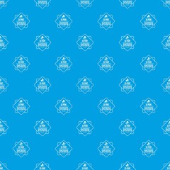 Poster - Systems 3d printing pattern vector seamless blue repeat for any use