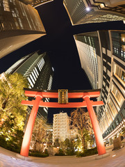 Canvas Print - 日本橋　コレド室町と福徳神社