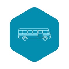 Poster - Bus icon. Outline illustration of bus vector icon for web design