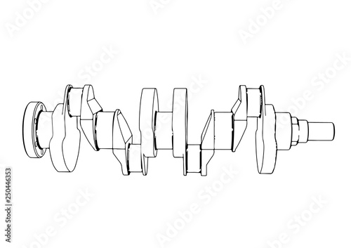 Sketch Crankshaft Vector Buy This Stock Vector And Explore Similar Vectors At Adobe Stock Adobe Stock