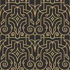 Abstract art deco seamless modern tiles pattern