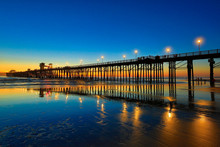 Oceanside Pier At Sunset