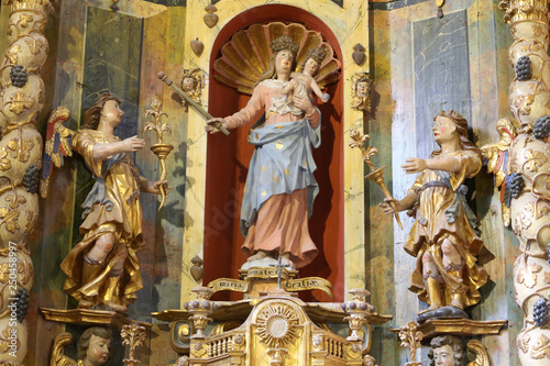 Fotomural Le retable et ses statues latérales