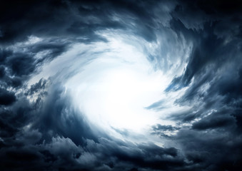 Wall Mural - blurred whirlwind in the clouds