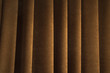 The brown curtain background