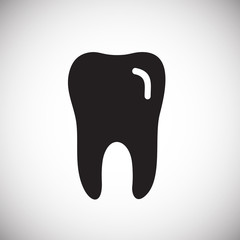 Leinwandbilder - Teeth icon on white background for graphic and web design, Modern simple vector sign. Internet concept. Trendy symbol for website design web button or mobile app