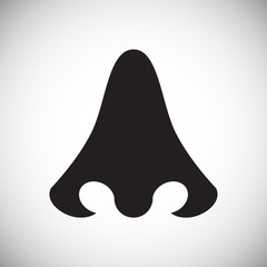 Leinwandbilder - Nose icon on white background for graphic and web design, Modern simple vector sign. Internet concept. Trendy symbol for website design web button or mobile app