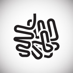 Leinwandbilder - Guts icon on white background for graphic and web design, Modern simple vector sign. Internet concept. Trendy symbol for website design web button or mobile app