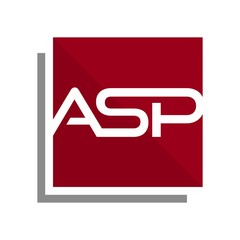 Poster - letter asp vector logo