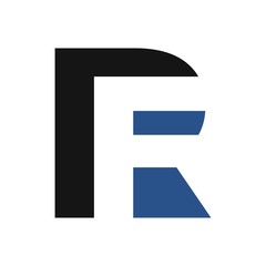 Wall Mural - letter r and f vector logo