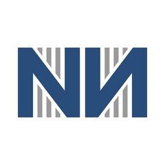 Wall Mural - letter n and n vector logo.