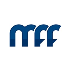 Wall Mural - letter m and f f vector logo.