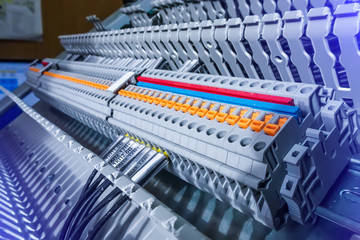 group of terminal connections, automation board. toning