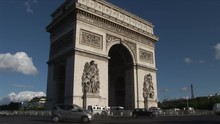 View Of Arc Of Triumph In Paris France