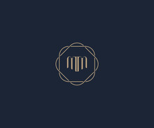 Luxury Initial Letter MM Logo Design Template