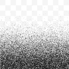 Noise gradient texture, dot halftone grunge grain dirty old sand vector transparent background, black and white texture, light grainy backdrop dust effect clipart