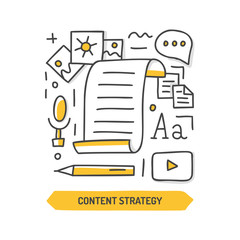 Poster - content strategy doodle