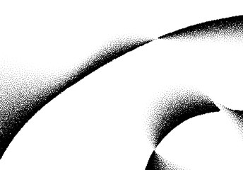 Poster - Abstract background with wave of scattered dots