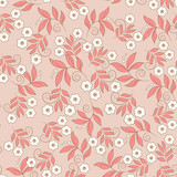Fototapeta  - Floral background. Seamless vector pattern