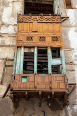 Wall Mural - Old city in Jeddah Saudi Arabia known as Historical Jeddah. Old and heritage Windows and Doors in Jeddah.Saudi Arabia 