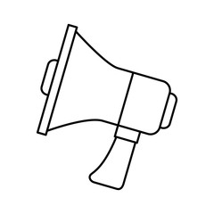 Canvas Print - megaphone sound isolated icon