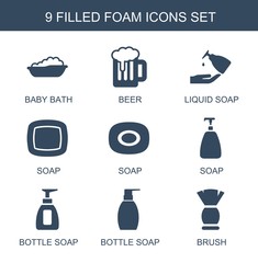 Aufkleber - foam icons