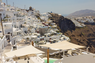 Poster - Thira et Oia, île de Santorin en Grèce