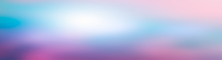 Leinwandbilder - Simple wide banner gradient pastel purple pink and blue abstract background for banner design