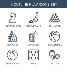 Poster - 9 play icons