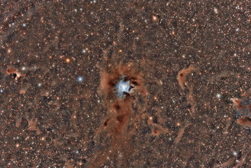 Wall Mural - imaged with a telescope and a scientific ccd camera