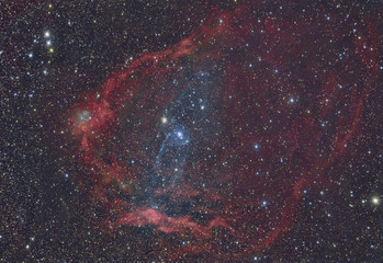Wall Mural - imaged with a telescope and a scientific ccd camera