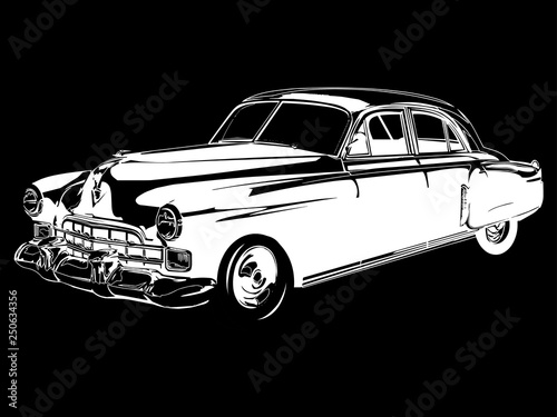 Fotografie, Obraz Voiture américaine vintage