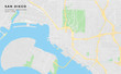 Printable street map of San Diego, California