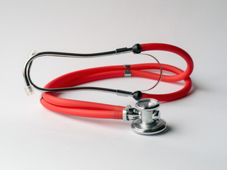 stethoscope on white background