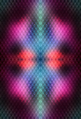 Poster - Unique artistic 3d computer generated illustration of smooth abstract fractals artwork background